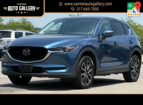 Blue 2017 Mazda CX-5 Grand Touring for sale in Carmel, IN