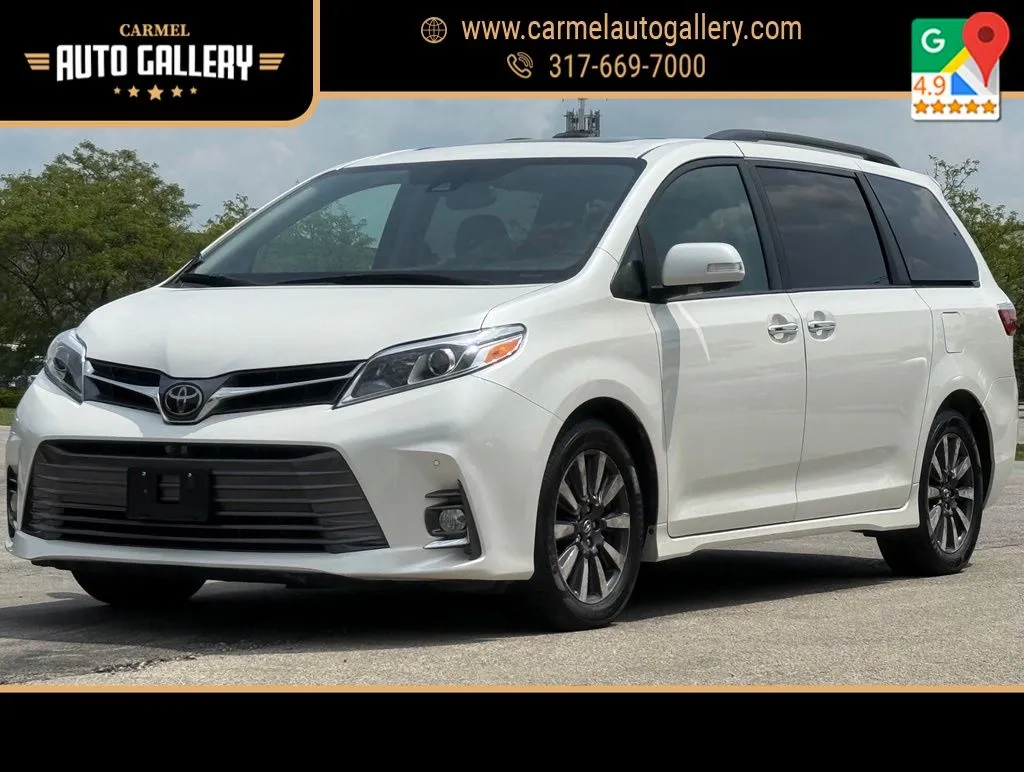 White 2018 Toyota Sienna Limited Premium for sale in Carmel, IN