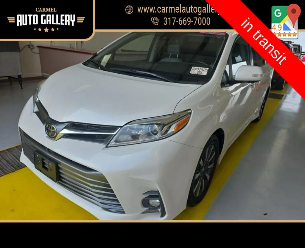 White 2018 Toyota Sienna Limited Premium for sale in Carmel, IN