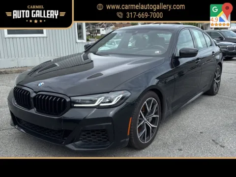 Black 2021 BMW 5 Series 540i xDrive for sale in Carmel, IN