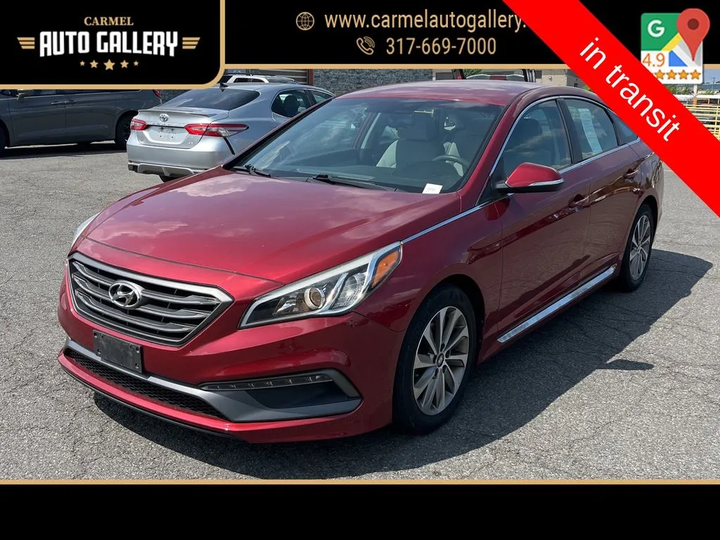 Red 2015 Hyundai Sonata Sport for sale in Carmel, IN