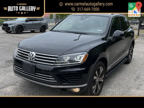 Black 2017 Volkswagen Touareg V6 for sale in Carmel, IN