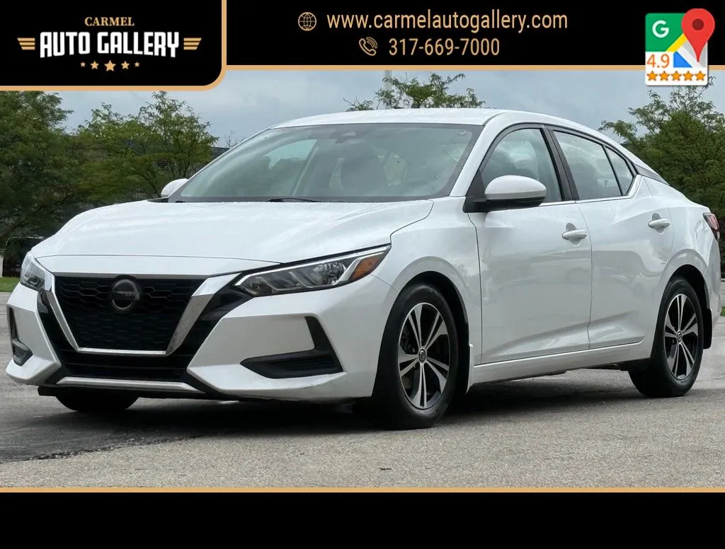 White 2020 Nissan Sentra SV for sale in Carmel, IN