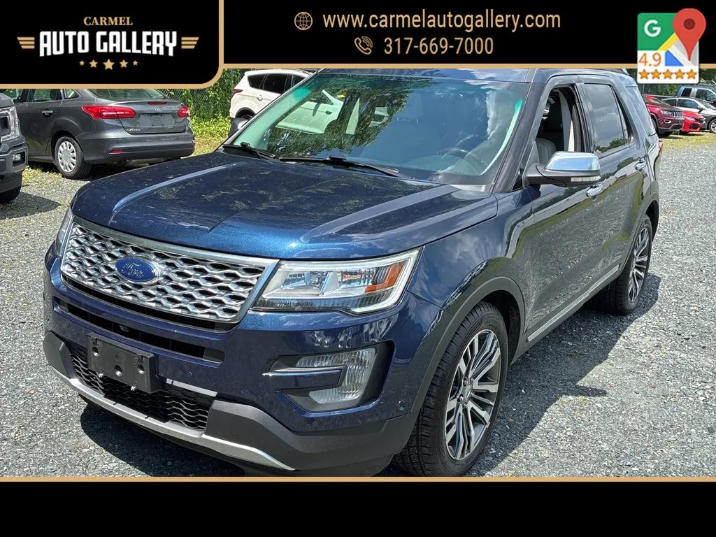 Blue 2016 Ford Explorer Platinum for sale in Carmel, IN