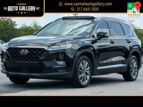 Black 2019 Hyundai Santa Fe Limited for sale in Carmel, IN