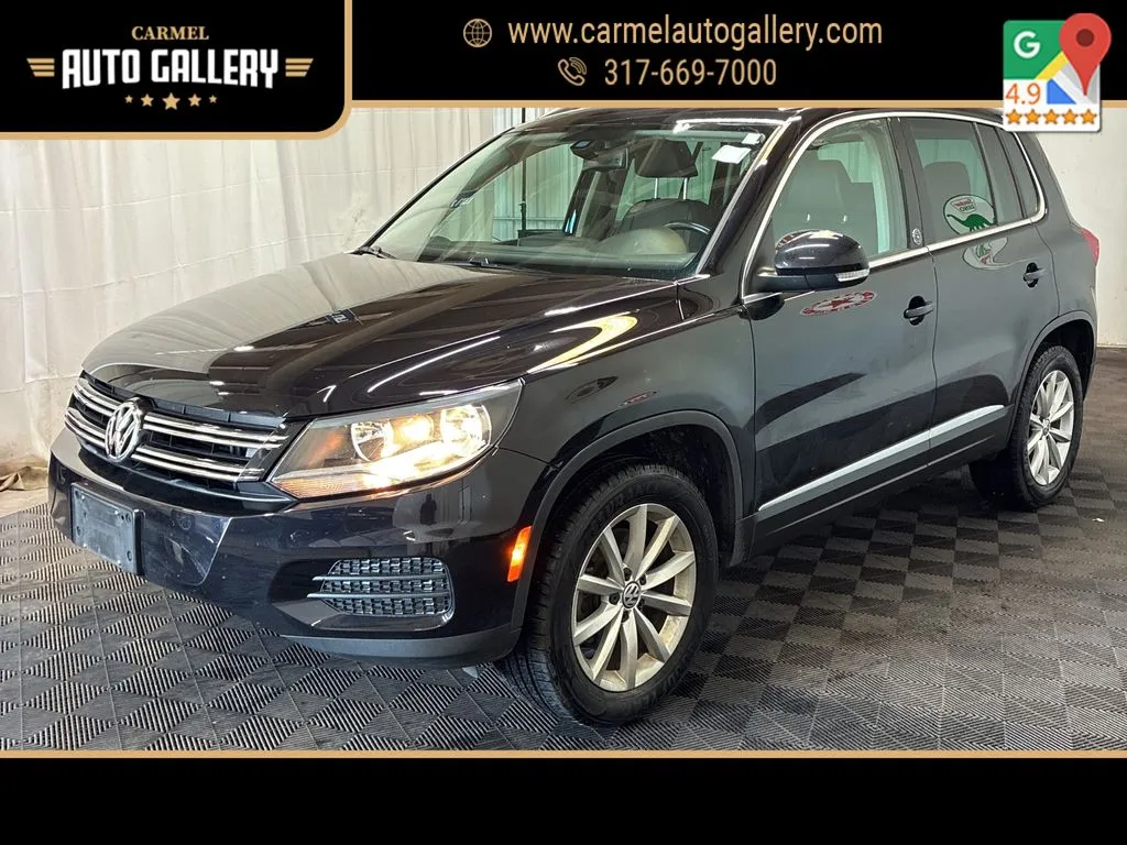 Black 2017 Volkswagen Tiguan 2.0T Wolfsburg Edition for sale in Carmel, IN
