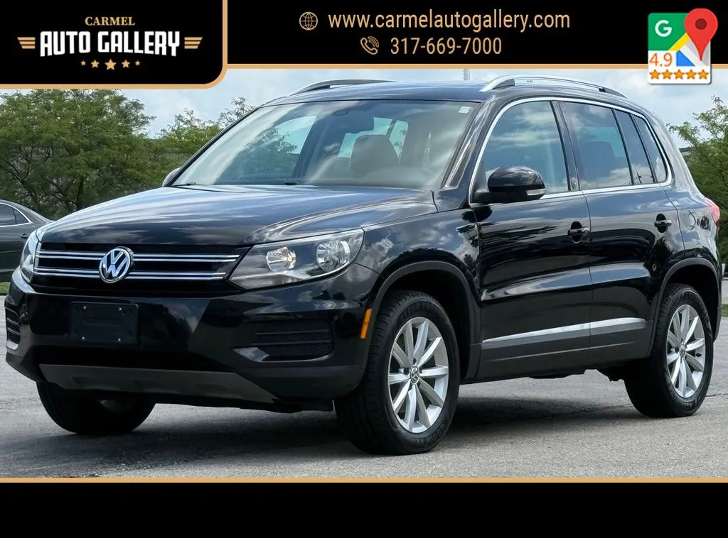 Black 2017 Volkswagen Tiguan 2.0T Wolfsburg Edition for sale in Carmel, IN