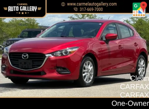 Red 2017 Mazda Mazda3 Sport for sale in Carmel, IN