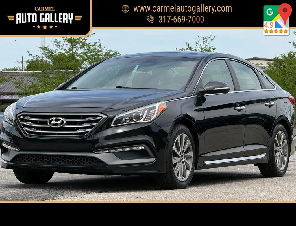 Black 2017 Hyundai Sonata Sport for sale in Carmel, IN