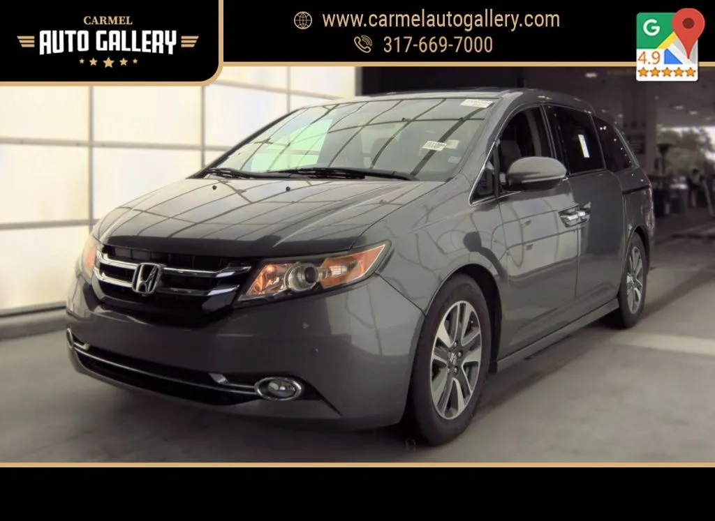 Silver 2016 Honda Odyssey Touring Elite for sale in Carmel, IN