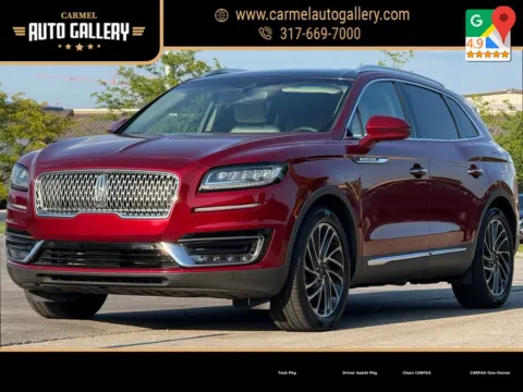 Red 2019 Lincoln Nautilus Reserve for sale in Carmel, IN
