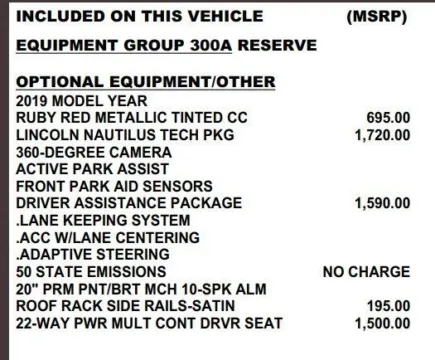 More photos of 2019 Lincoln Nautilus Reserve at Carmel Auto Gallery, IN