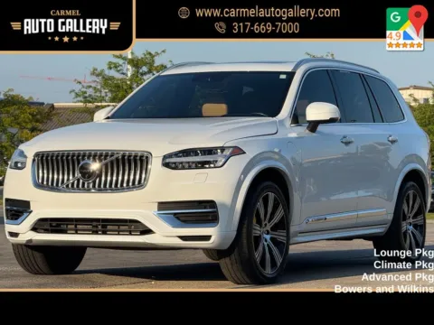 White 2021 Volvo XC90 Recharge Plug-In Hybrid T8 Inscription 7 Passenger for sale in Carmel, IN
