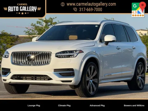 White 2021 Volvo XC90 Recharge Plug-In Hybrid T8 Inscription 7 Passenger for sale in Carmel, IN