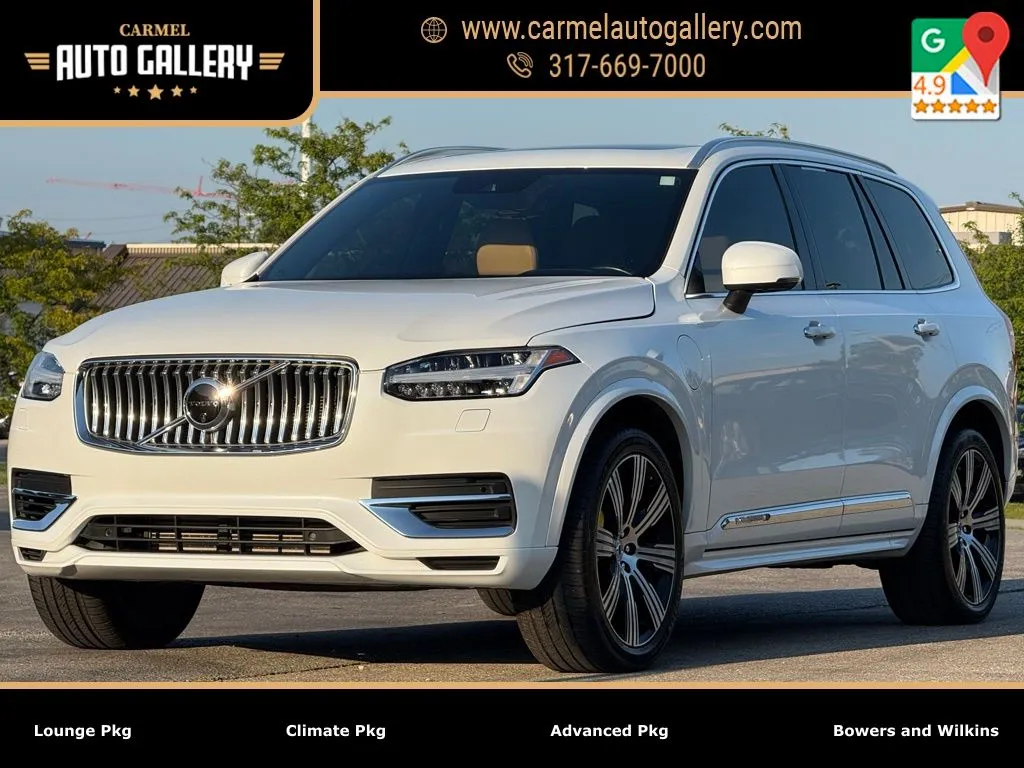 White 2021 Volvo XC90 Recharge Plug-In Hybrid T8 Inscription 7 Passenger for sale in Carmel, IN