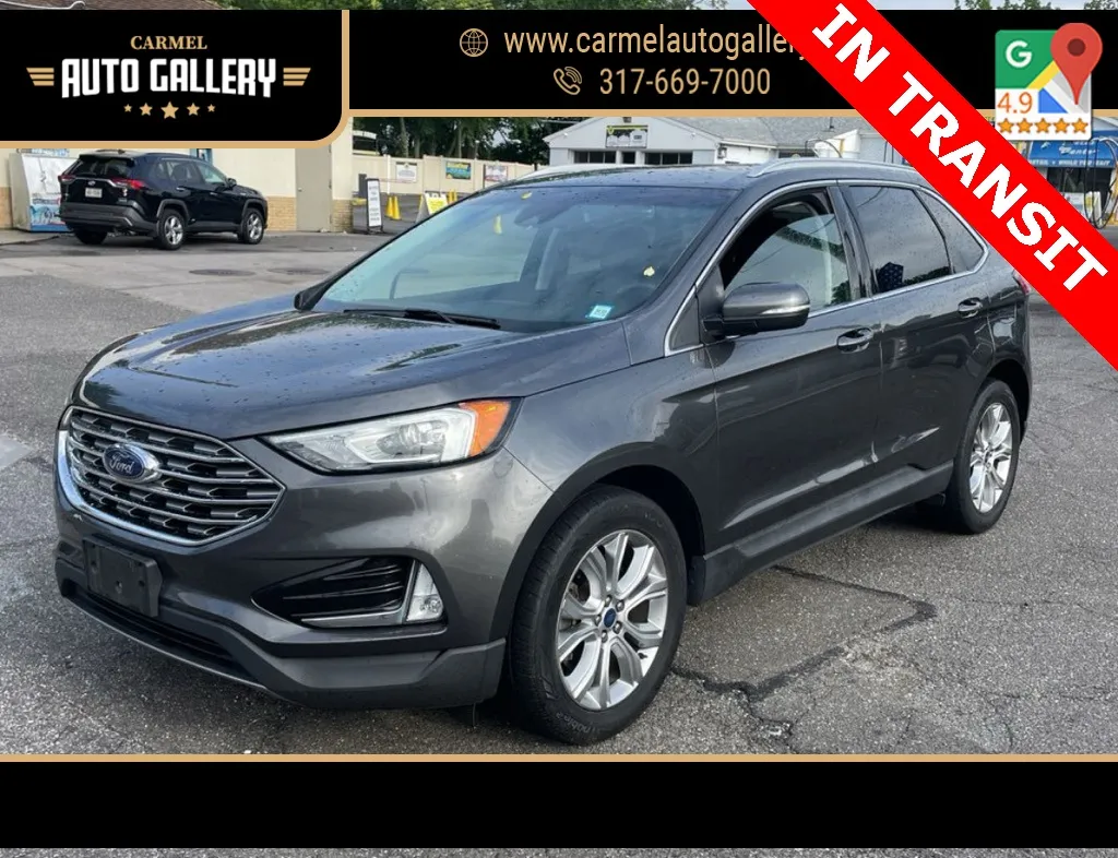 Gray 2019 Ford Edge Titanium for sale in Carmel, IN