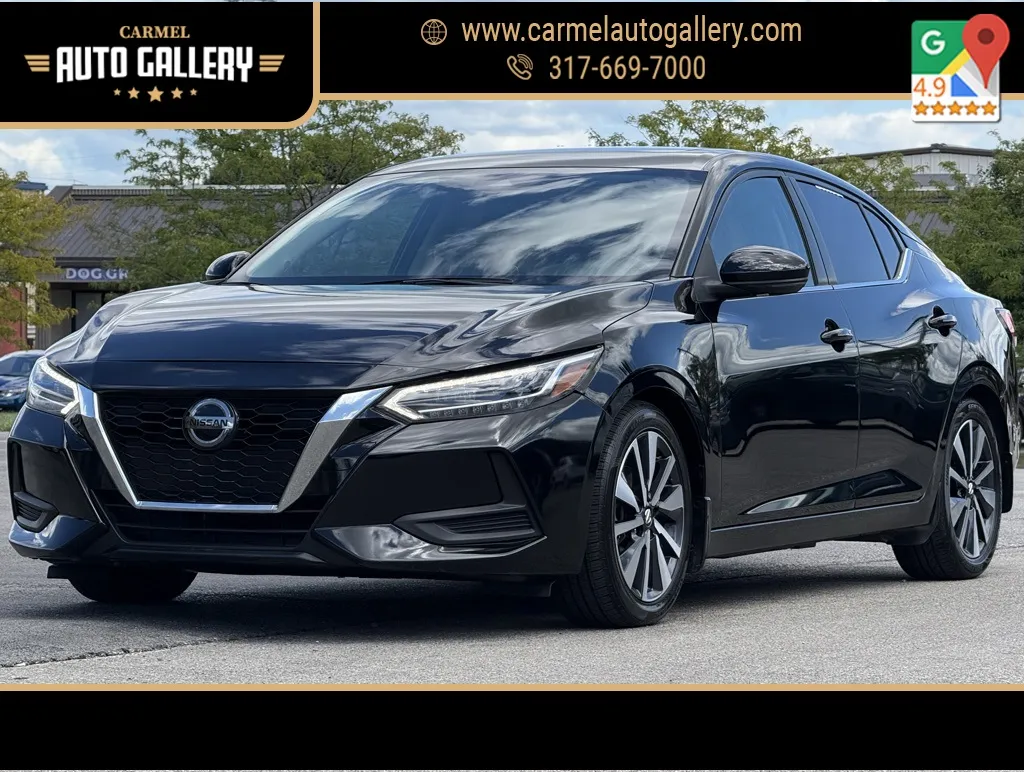 Black 2020 Nissan Sentra SV for sale in Carmel, IN