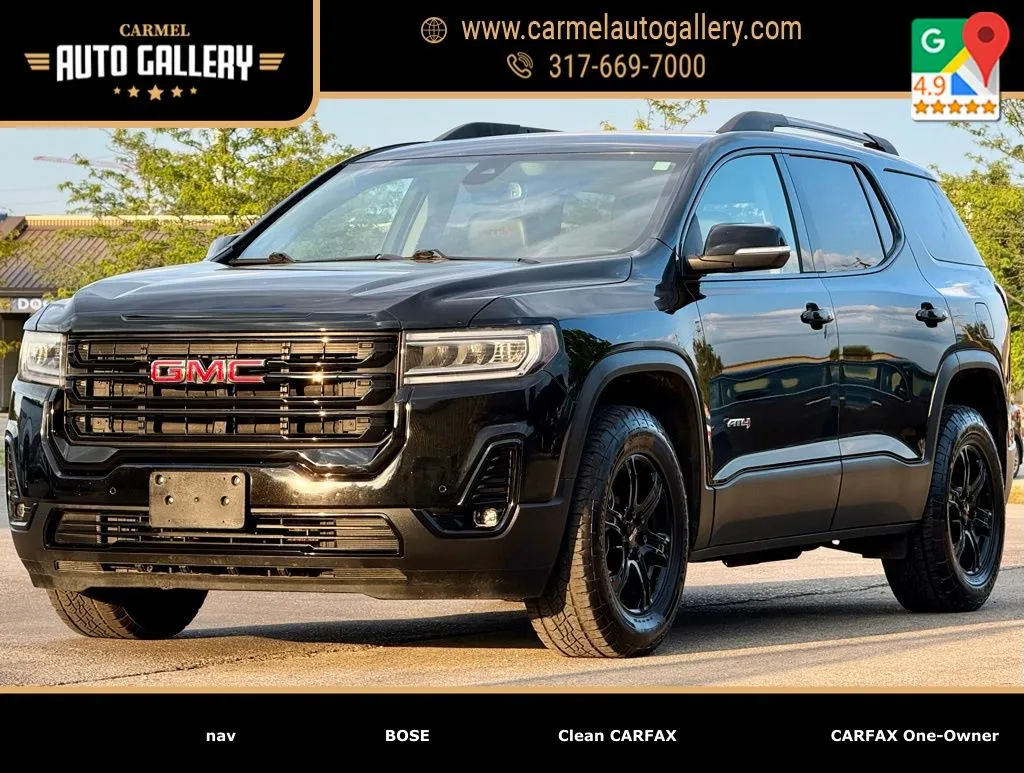 Black 2021 GMC Acadia AT4 for sale in Carmel, IN