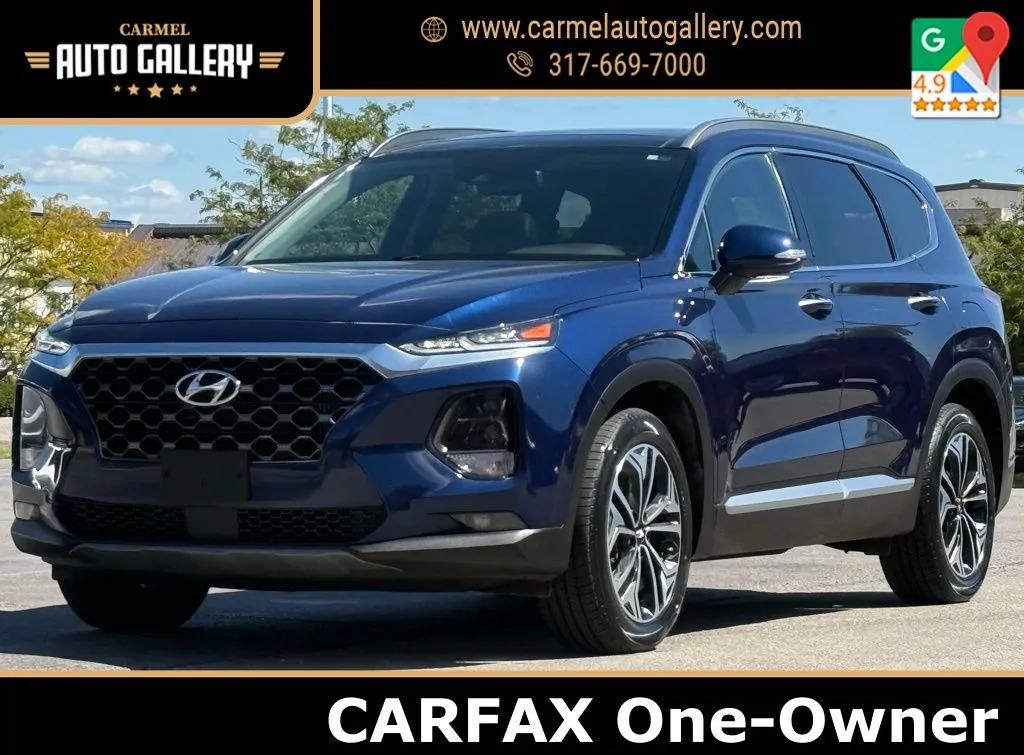 Blue 2019 Hyundai Santa Fe Limited for sale in Carmel, IN
