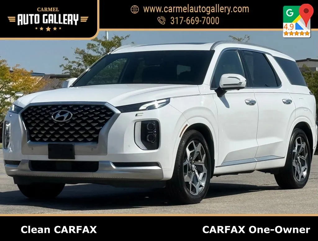 White 2021 Hyundai Palisade Calligraphy for sale in Carmel, IN