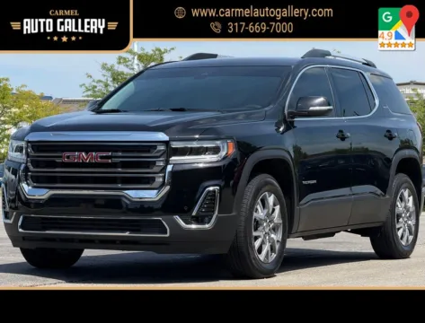 Black 2021 GMC Acadia SLT for sale in Carmel, IN
