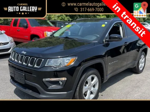 Black 2021 Jeep Compass Latitude for sale in Carmel, IN
