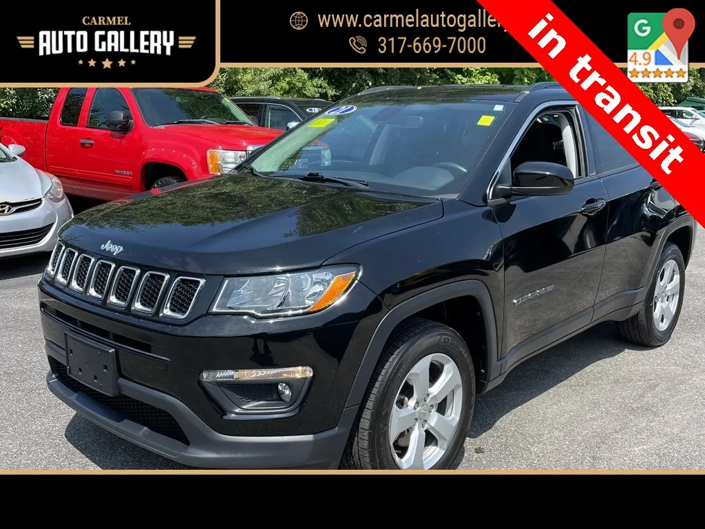 Black 2021 Jeep Compass Latitude for sale in Carmel, IN
