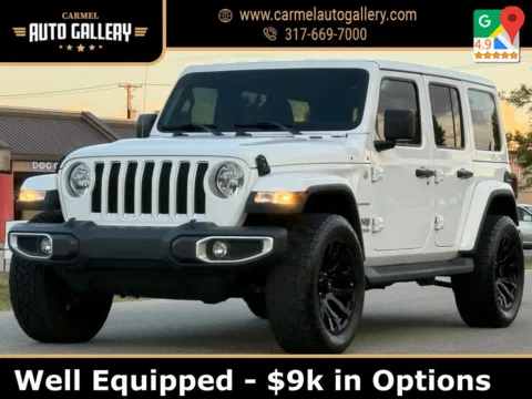 White 2021 Jeep Wrangler Unlimited Sahara for sale in Carmel, IN