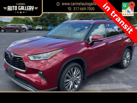 Red 2020 Toyota Highlander Platinum for sale in Carmel, IN