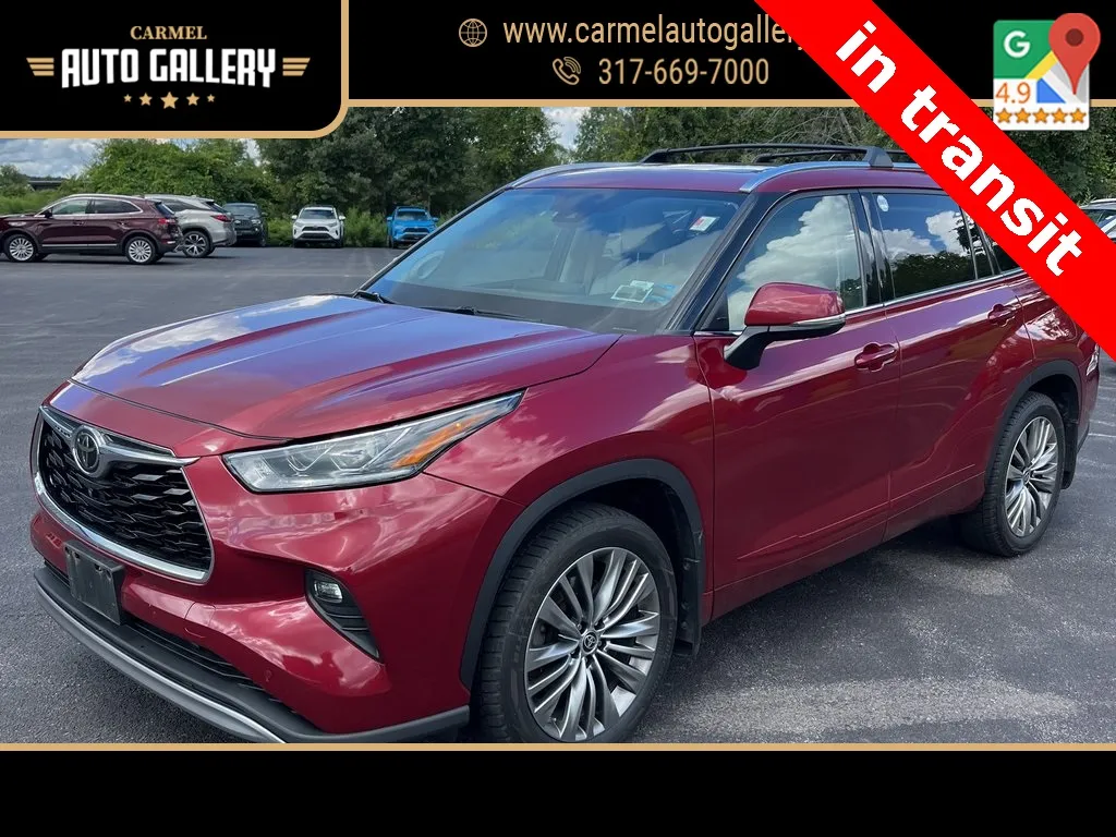 Red 2020 Toyota Highlander Platinum for sale in Carmel, IN