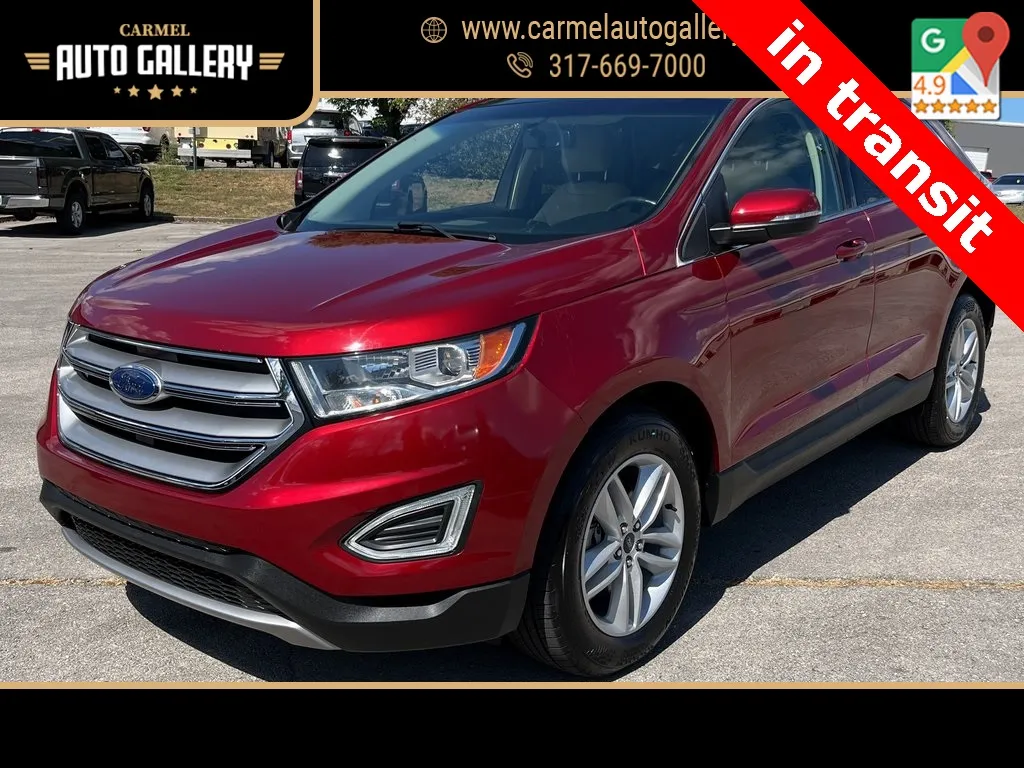 Red 2018 Ford Edge SEL for sale in Carmel, IN