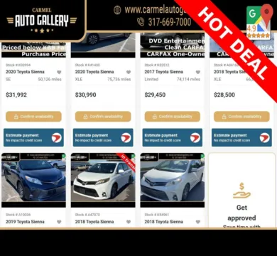 More photos of 2022 Toyota Sienna LE at Carmel Auto Gallery, IN