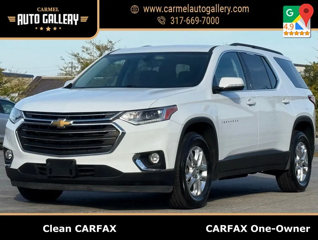 White 2019 Chevrolet Traverse LT for sale in Carmel, IN