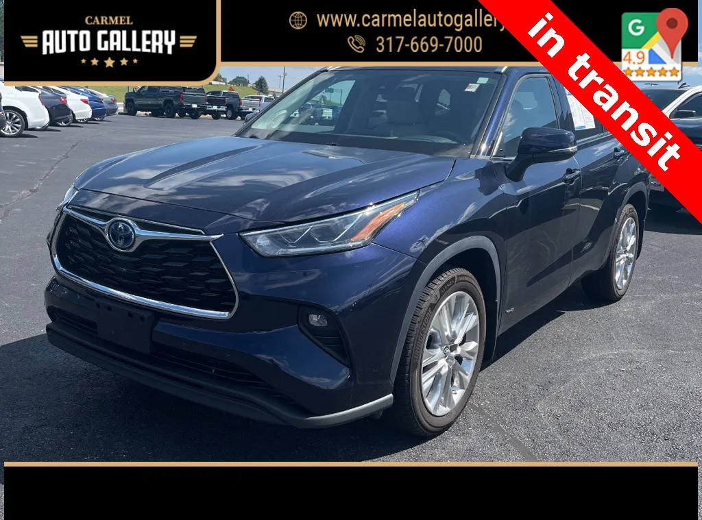 Blue 2022 Toyota Highlander Hybrid Limited for sale in Carmel, IN