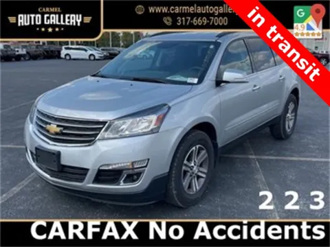 Silver 2017 Chevrolet Traverse LT for sale in Carmel, IN
