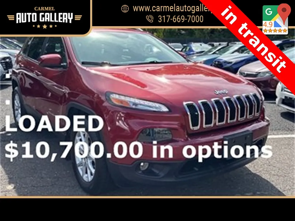 Red 2017 Jeep Cherokee Latitude for sale in Carmel, IN