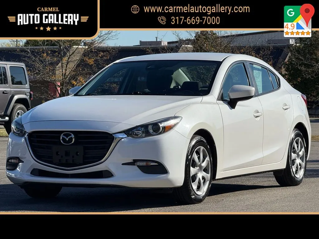 White 2018 Mazda Mazda3 Sport for sale in Carmel, IN