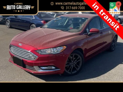 Red 2018 Ford Fusion SE for sale in Carmel, IN