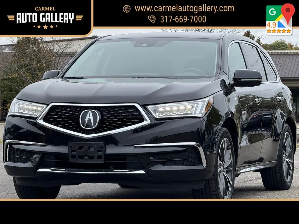 Black 2020 Acura MDX Sport Hybrid Technology Package for sale in Carmel, IN