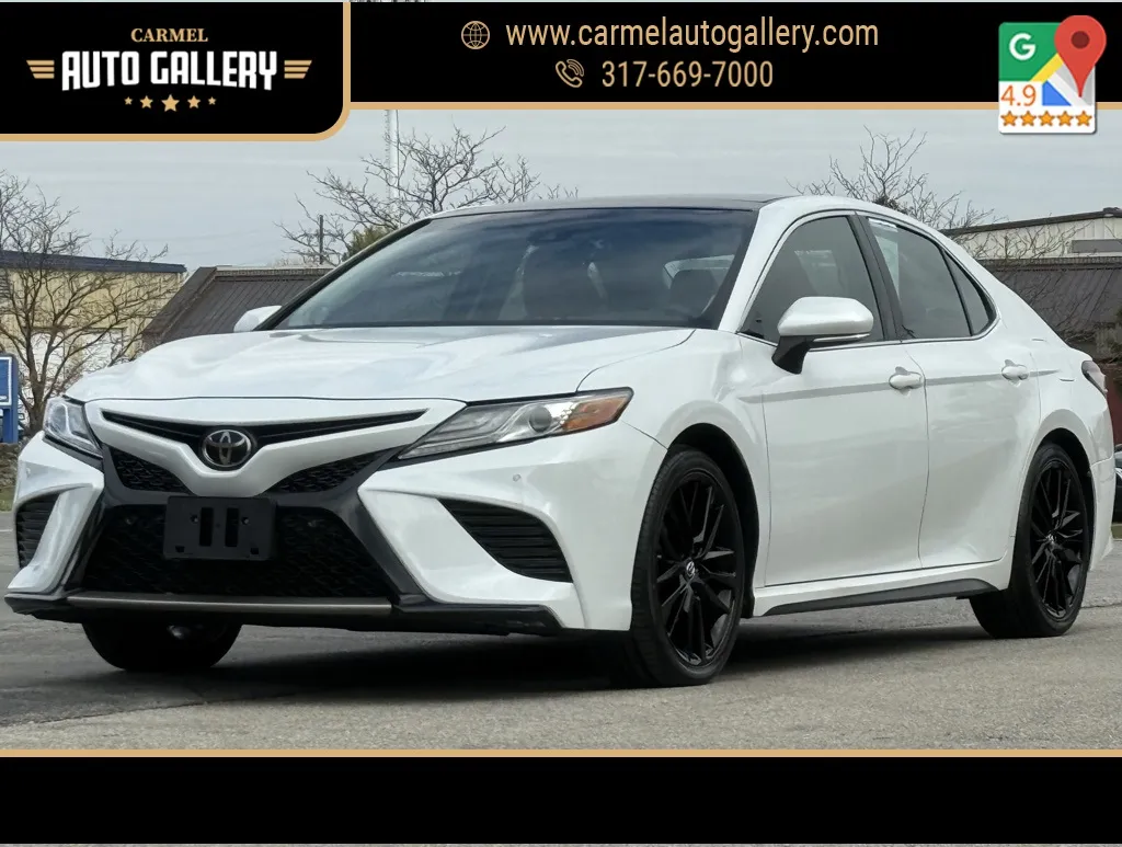 White 2018 Toyota Camry XSE V6 for sale in Carmel, IN