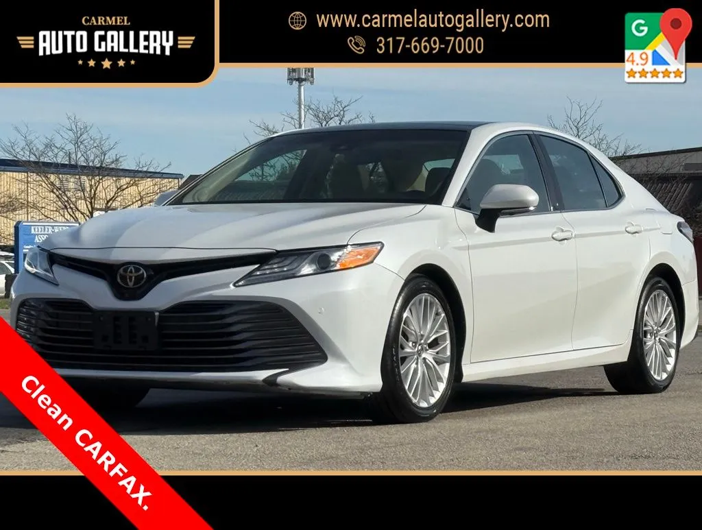 White 2018 Toyota Camry XLE for sale in Carmel, IN