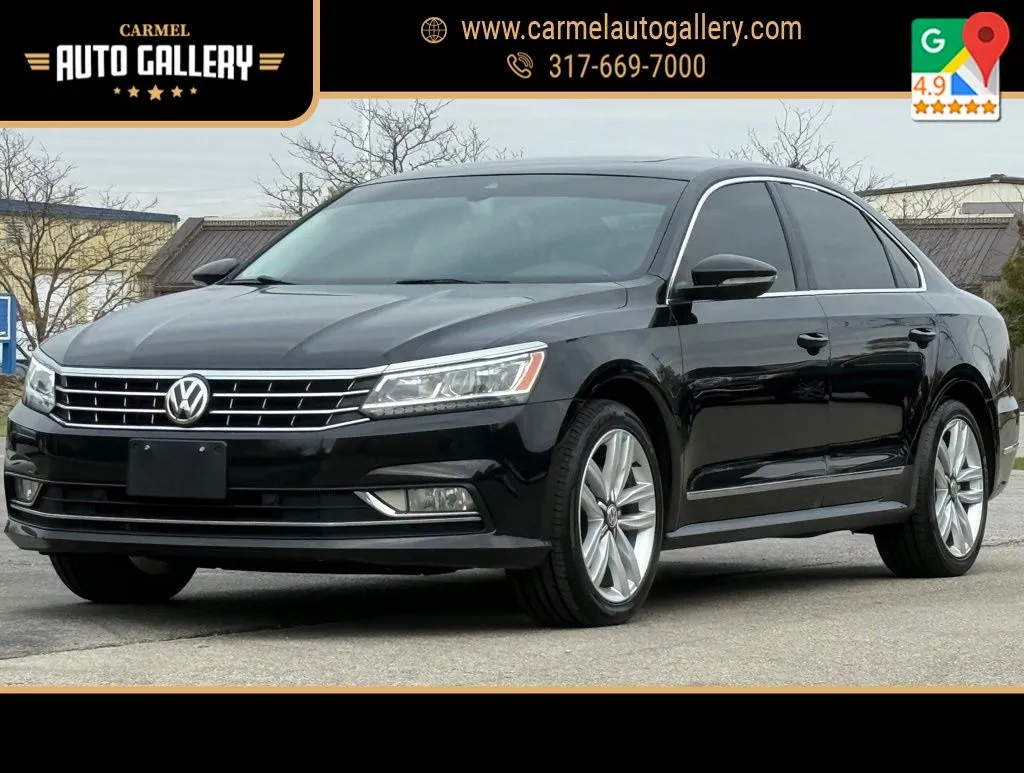 Black 2017 Volkswagen Passat SEL Premium for sale in Carmel, IN