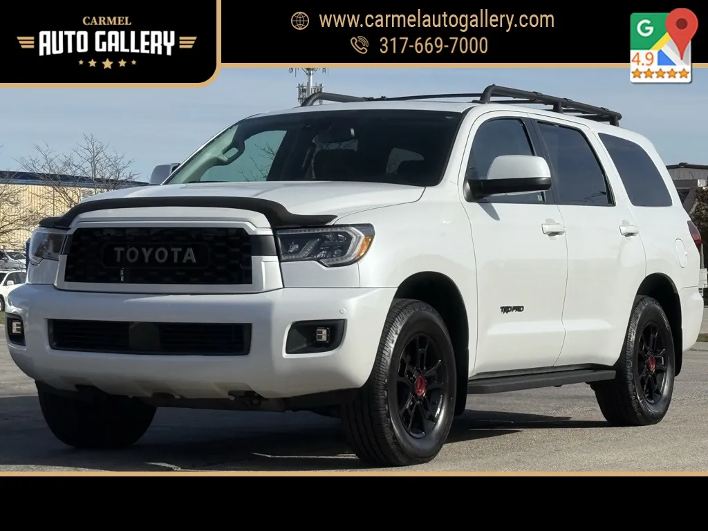 White 2022 Toyota Sequoia TRD Pro for sale in Carmel, IN
