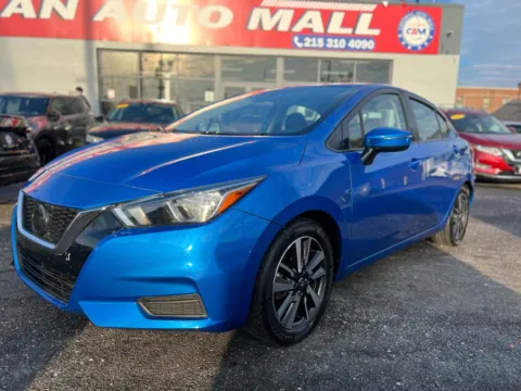 Blue 2021 Nissan Versa SV Xtronic CVT for sale in Philadelphia, PA