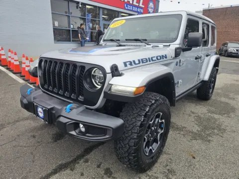 Silver 2022 Jeep Wrangler 4xe Unlimited Rubicon 4x4 for sale in Philadelphia, PA