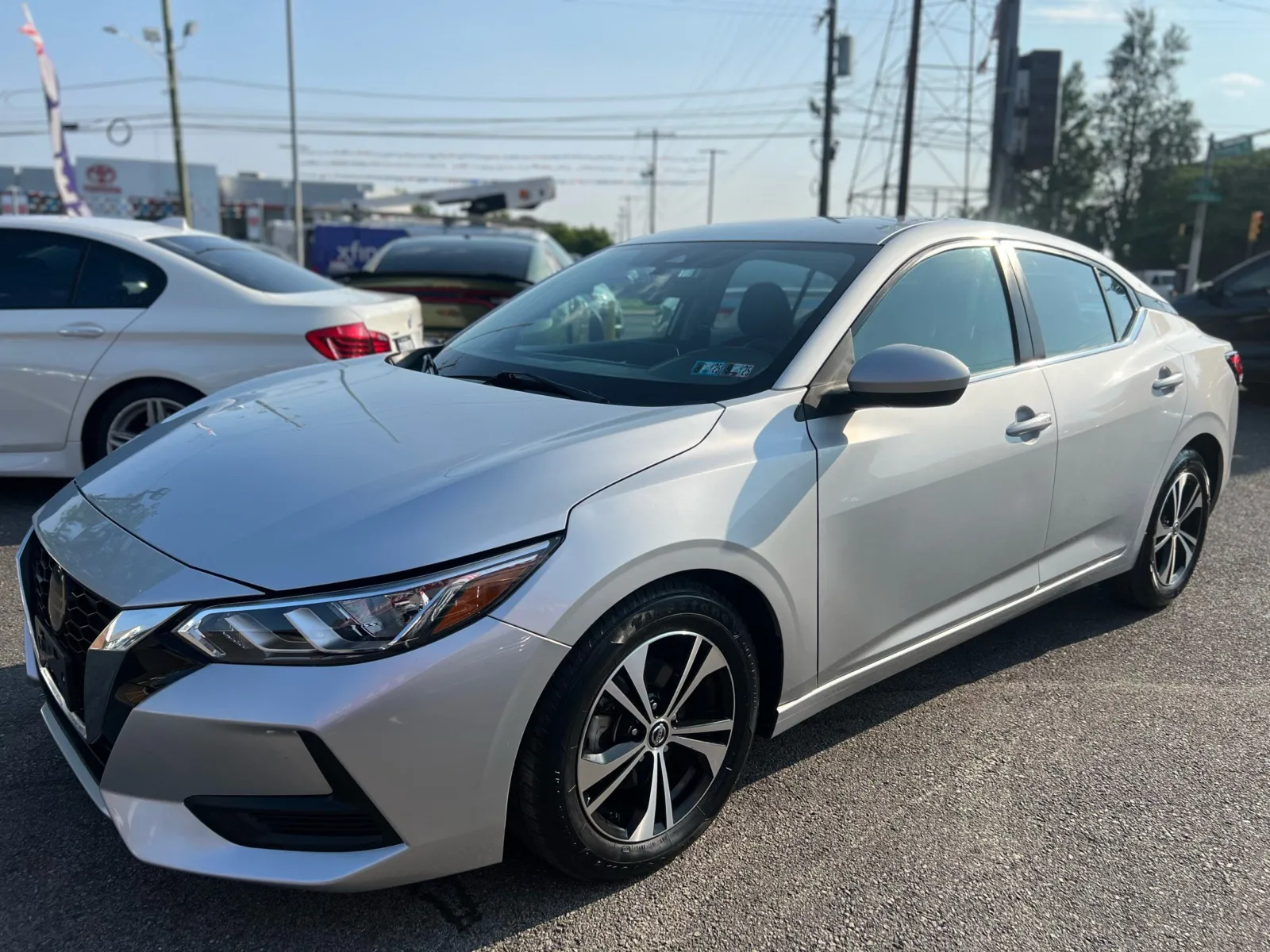 Silver 2023 Nissan Sentra SV for sale in Philadelphia, PA