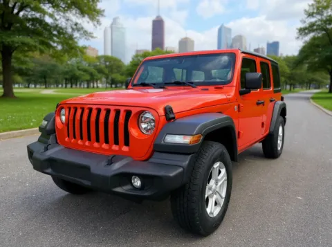 Orange 2020 Jeep Wrangler Unlimited Sport S for sale in Philadelphia, PA