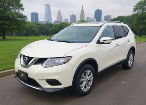 White 2016 Nissan Rogue SV for sale in Philadelphia, PA