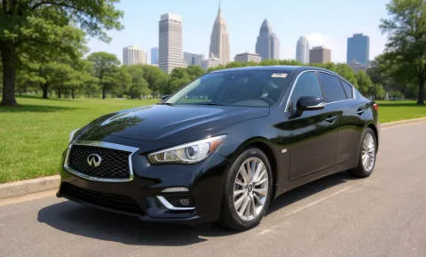 Black 2018 INFINITI Q50 3.0T Luxe for sale in Philadelphia, PA