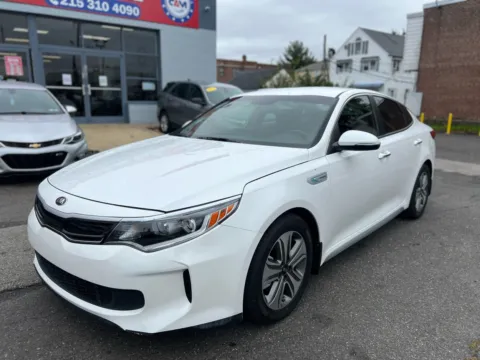White 2017 Kia Optima Hybrid EX for sale in Philadelphia, PA